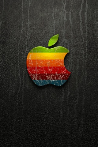 Apple on texture